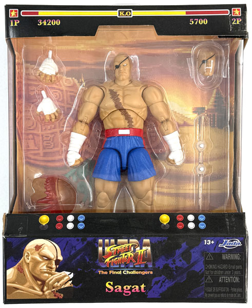 ストリートファイター サガット アクションフィギュア 1/12 スケール[Jada Toys]《発売済・在庫品》