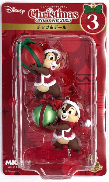 ディズニー フィギュア オーナメント チップとデール クリスマス