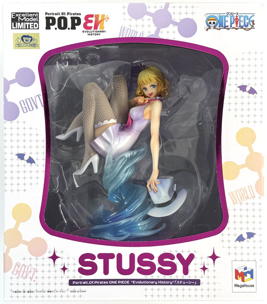 【中古】(本体B+/箱B)Portrait.Of.Pirates ワンピース “Evolutionary History” 「ステューシー」 完成品フィギュア (メガトレショップ限定、麦わらストア等限定)[BANDAI SPIRITS]《発売済・在庫品》