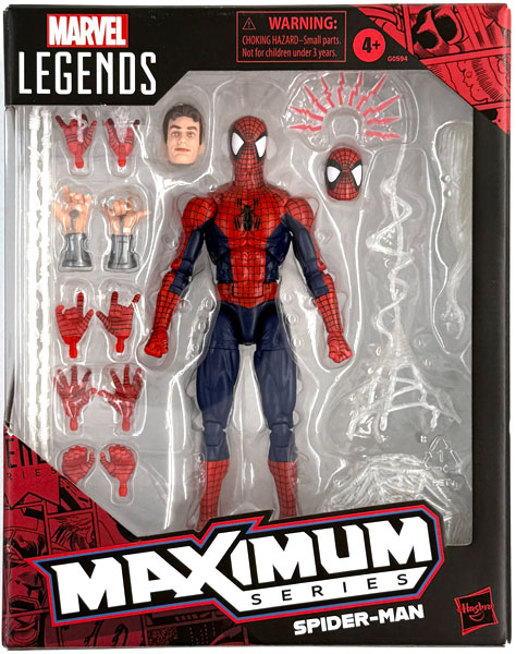 【中古】(本体A/箱B)『マーベル』「マーベル・レジェンドMAXIMUM」6インチ・アクションフィギュア スパイダーマン[コミック][ハズブロ]《発売済・在庫品》