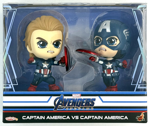 【中古】(本体B/箱B)コスベイビー アベンジャーズ/エンドゲーム [サイズS] キャプテン・アメリカVSキャプテン・アメリカ(2体セット) (東京コミコン2019限定)[ホットトイズ]《発売済・在庫品》