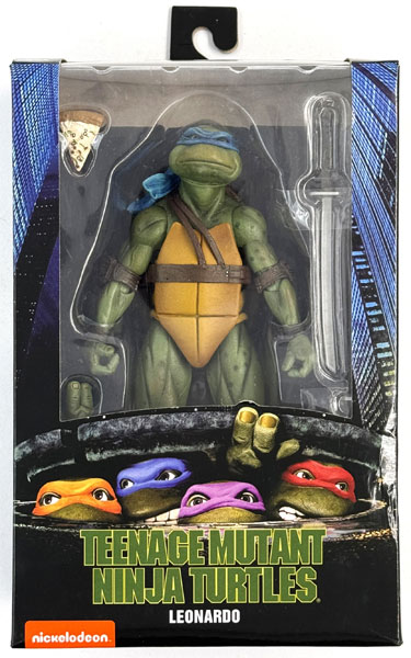 TMNT ティーンエイジ・ミュータント・ニンジャ・タートルズ/ レオナルド 7インチ アクションフィギュア 1990 ムービー ver