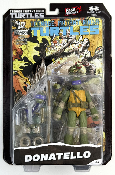 【中古】(本体B/箱B)ページパンチャーズ/ TMNT ティーンエイジ・ミュータント・ニンジャ・タートルズ: ドナテロ 5インチ アクションフィギュア with コミックス[マクファーレントイズ]《発売済・在庫品》
