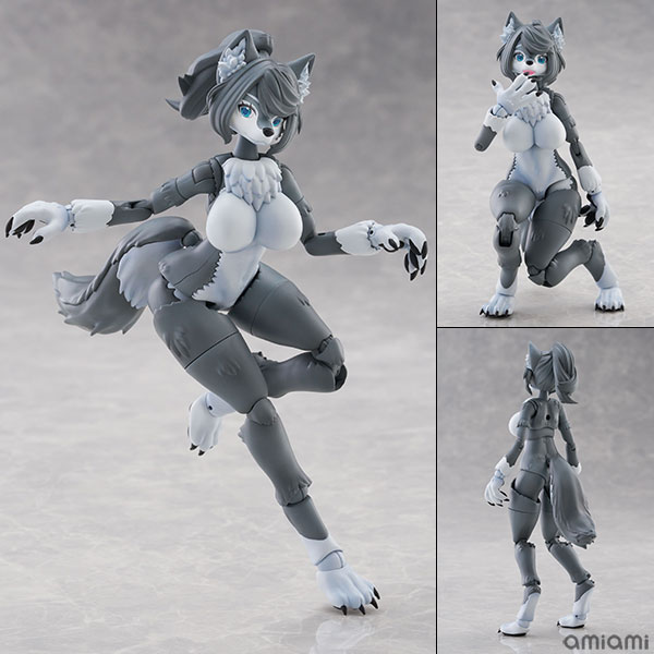 けもプラ No.KP-03R ハイイロオオカミ プラモデル