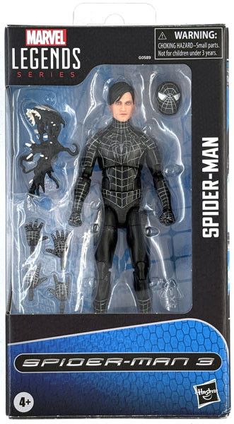 【中古】(本体B/箱B)『マーベル』「マーベル・レジェンド」スパイダーマンシリーズ スパイダーマン(ブラックスーツ)[映画『スパイダーマン3』][ハズブロ]《発売済・在庫品》