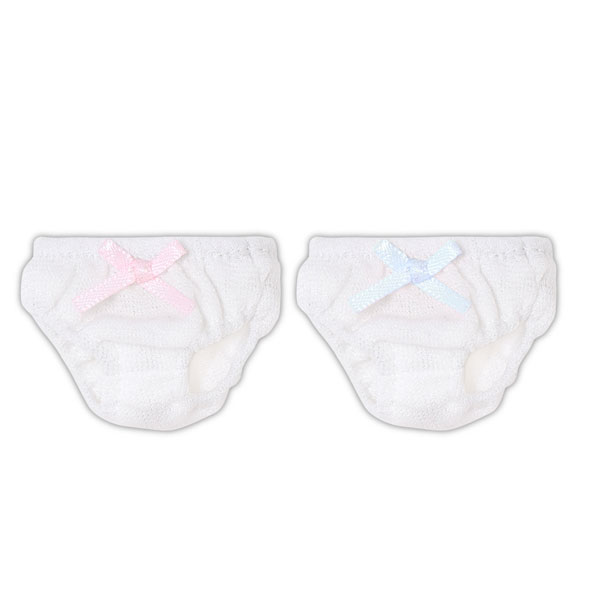 1/6 PNS リボンニットショーツset ホワイト×ピンク・ホワイト×ブルー (ドール用)[アゾン]《発売済・在庫品》