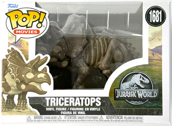 【中古】(本体B/箱B)POP！ Movies トリケラトプス 化石Ver.[ファンコ]《発売済・在庫品》