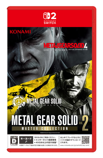 【特典】Nintendo Switch 2 METAL GEAR SOLID ： MASTER COLLECTION Vol.2[コナミ]【送料無料】《０８月予約》