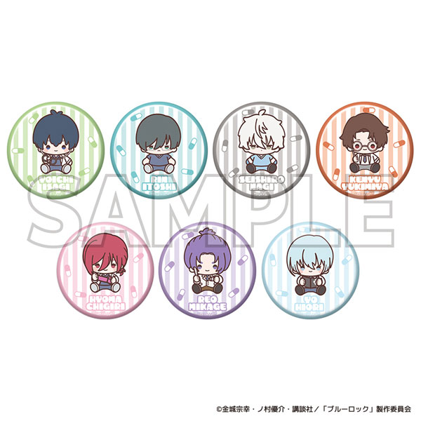 ブルーロック トレーディング缶バッジ ブルーロック診療所デフォルメ 7個入りBOX