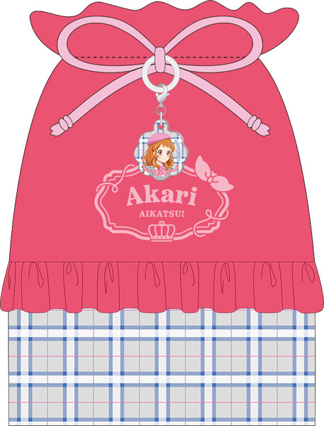 アイカツ！ アクリルチャーム付き巾着 -Cute Check Style ver.- 大空