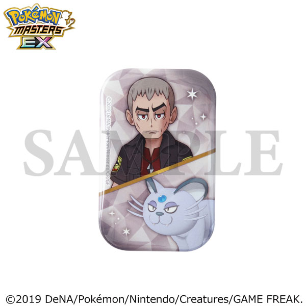『ポケモンマスターズ EX』 スクエア缶バッジ クチナシ＆ペルシアン(アローラのすがた)[ムービック]《発売済・在庫品》