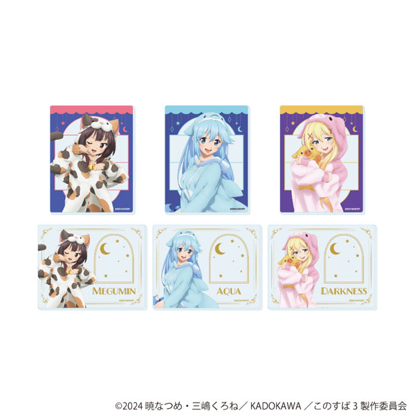 アクリルカード「この素晴らしい世界に祝福を!3」02/アニマルパジャマver. 描き下ろしイラスト 6個入りBOX