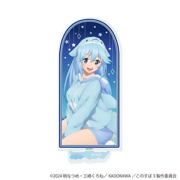 BIGアクリルスタンド「この素晴らしい世界に祝福を！3」01/アクア アニマルパジャマver.(描き下ろしイラスト)[A3]《発売済・在庫品》