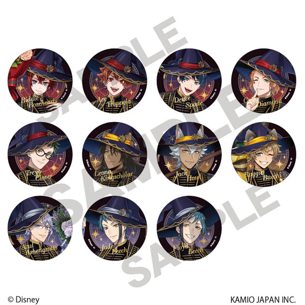 ディズニー ツイステッドワンダーランド トレーディング箔押し缶バッジ