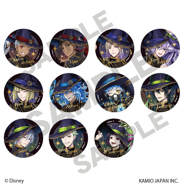 ディズニー ツイステッドワンダーランド トレーディング箔押し缶バッジvol.2 ブルームバースデー 11個入りBOX[カミオジャパン]《発売済・在庫品》