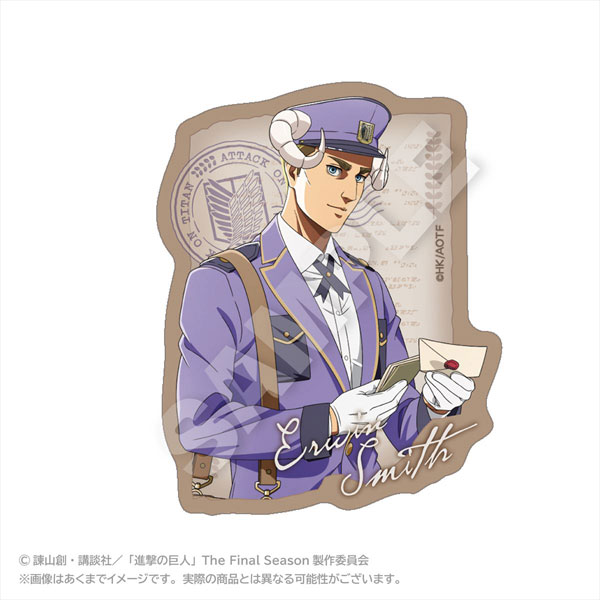 進撃の巨人 ダイカットステッカー おとどけメェるver.(描き下ろし