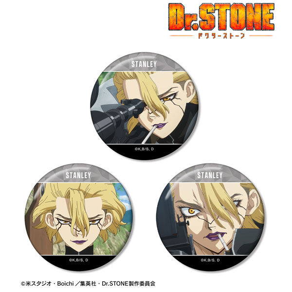 Dr.STONE Ani-Art 第3弾 スタンリー スナイダー 缶バッジセット TVアニメ「Dr.STONE」 スタンリー・スナイダー 場面写缶バッジ3個