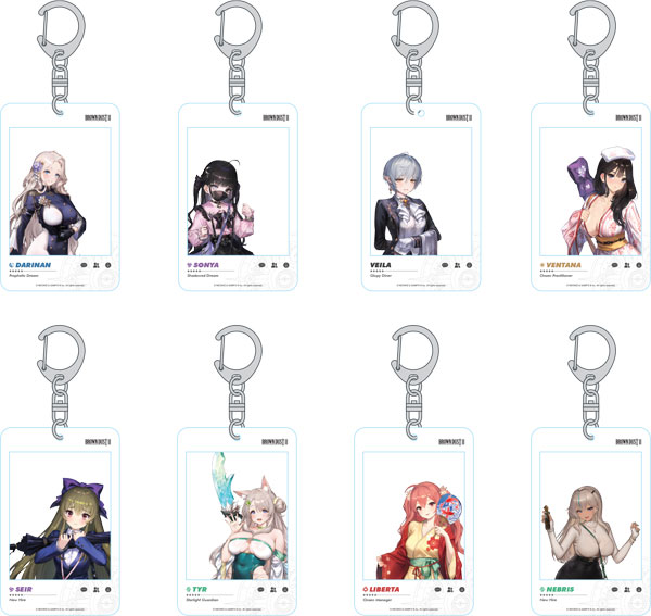 [BROWNDUST2] ランダムアクリルフォト風キーホルダー vol.1　8個入りBOX