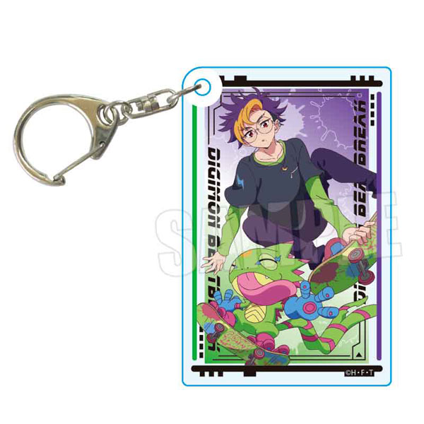DIGIMON BEATBREAK アクリルキーホルダー 天馬トモロウ＆ゲッコーモン