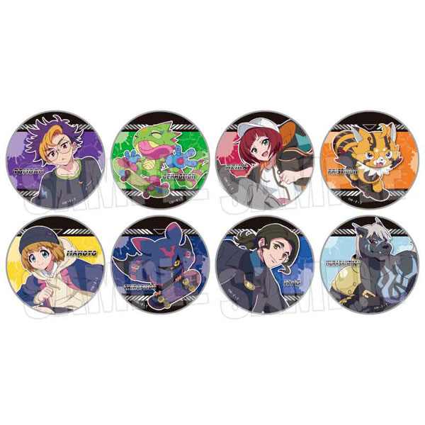 DIGIMON BEATBREAK トレーディング缶バッジ Skater ver. 8個入りBOX