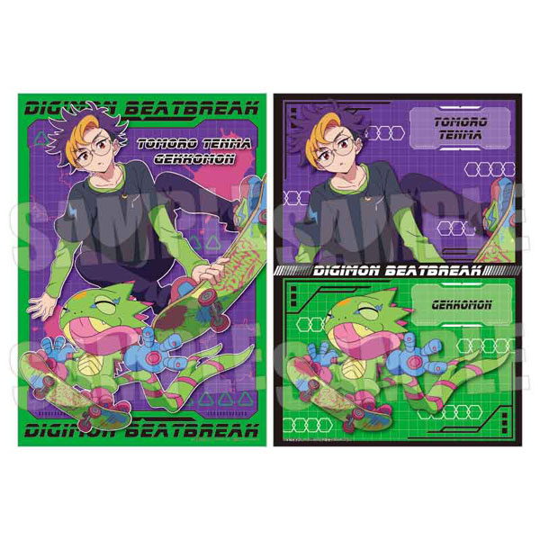 DIGIMON BEATBREAK らくピタポスター 天馬トモロウ＆ゲッコーモン