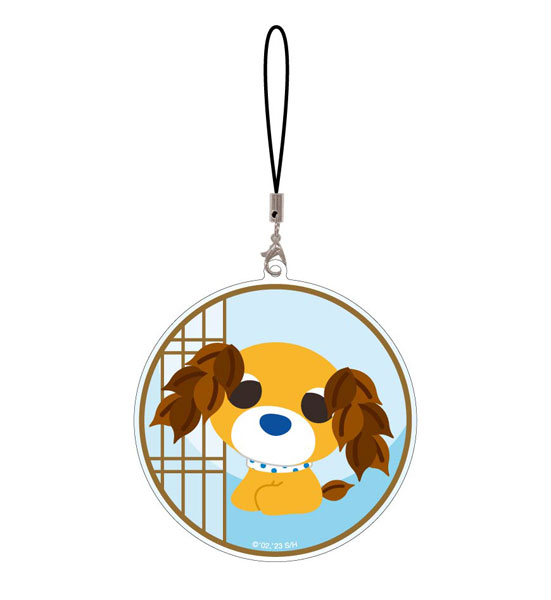 お茶犬 モバイルアクリルストラップ Lサイズ ムハ[グルマンディーズ