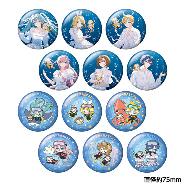 初音ミク×ラスカル 2025 おっきめホログラム缶バッジコレクション 12個入りBOX