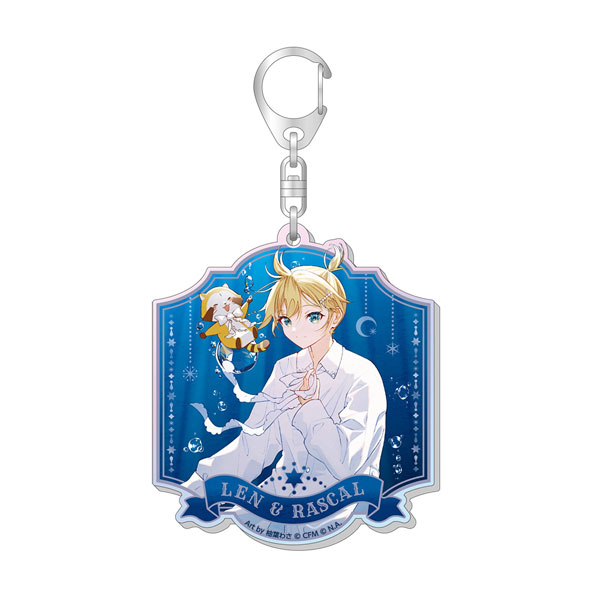 初音ミク×ラスカル 2025 オーロラアクリルキーホルダー 鏡音レン