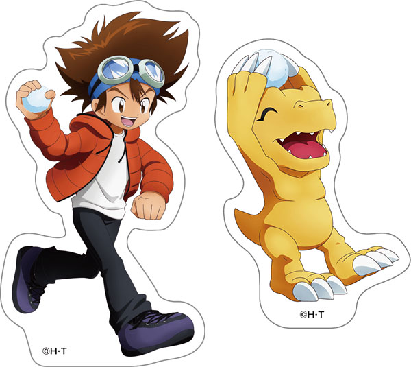 デジモンアドベンチャー ダイカットステッカー 八神太一＆アグモン[ムービック]《０２月予約》