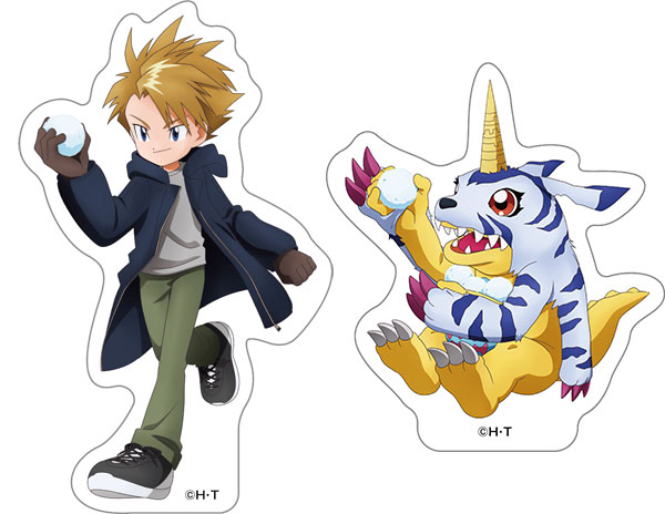 デジモンアドベンチャー ダイカットステッカー 石田ヤマト＆ガブモン[ムービック]《０２月予約》