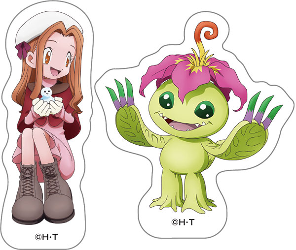 デジモンアドベンチャー ダイカットステッカー 太刀川ミミ＆パルモン[ムービック]《０２月予約》