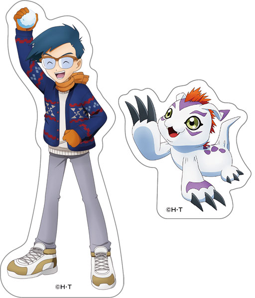 デジモンアドベンチャー ダイカットステッカー 城戸丈＆ゴマモン[ムービック]《０２月予約》