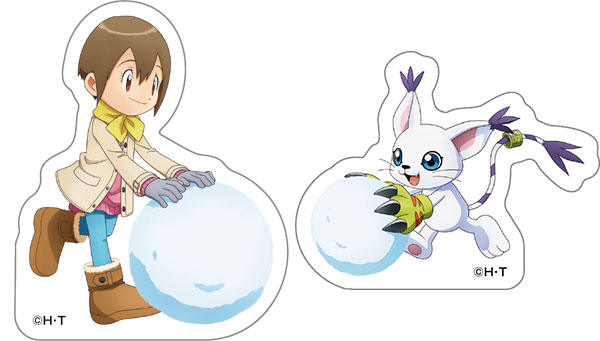 デジモンアドベンチャー ダイカットステッカー 八神ヒカリ＆テイルモン[ムービック]《０２月予約》