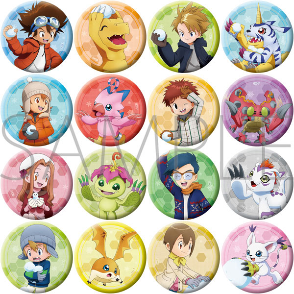 デジモンアドベンチャー キャラバッジコレクション 16個入りBOX