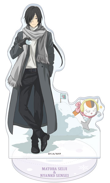 夏目友人帳 アクリルスタンド 的場静司＆ニャンコ先生 あったかコーデVer.[ムービック]《０２月予約》