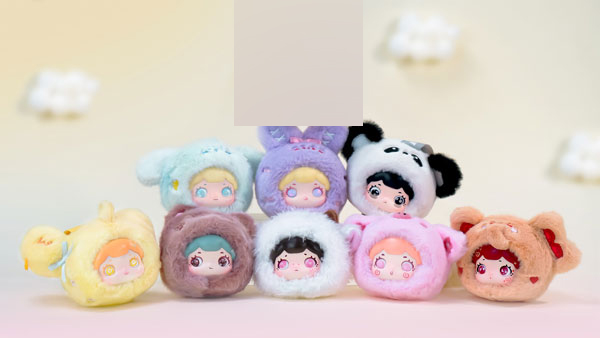 Baobaoのファジーベイブシリーズ トレーディングプラッシュ 8個入りBOX