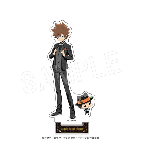 家庭教師ヒットマンREBORN！ アクリルフィギュアスタンド 黒スーツver