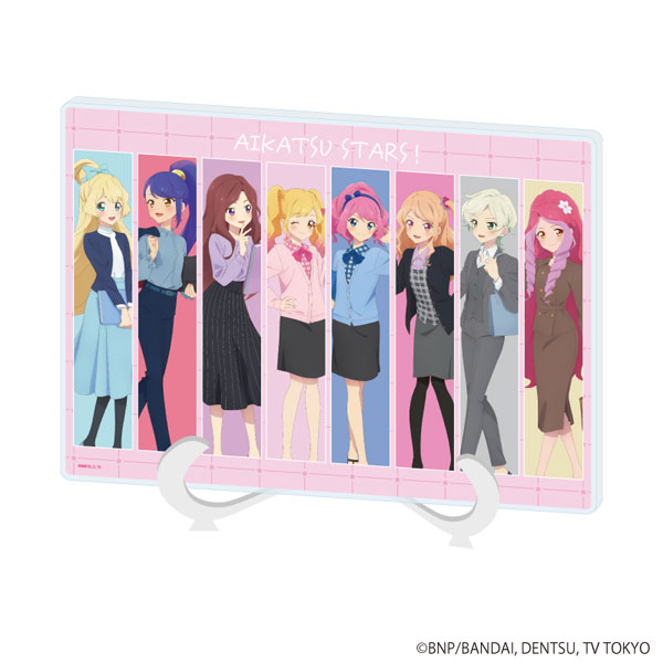 アクリルアートボード(A5サイズ)「アイカツスターズ！」03/オフィスガールver. 集合デザイン(描き下ろしイラスト)[A3]《０３月予約》