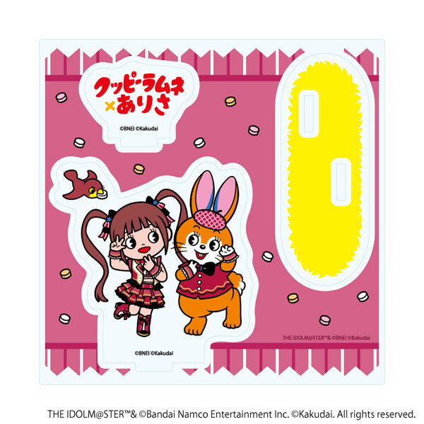 アクリルスタンドプレート「アイドルマスター ミリオンライブ！×クッピーラムネ」01/松田亜利沙×クッピー(デフォルメイラスト)[A3]《０３月予約》