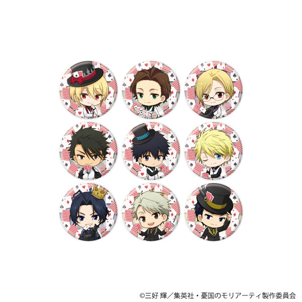 缶バッジ「憂国のモリアーティ」21/トランプver.ミニキャライラスト 9個入りBOX[A3]《０３月予約》