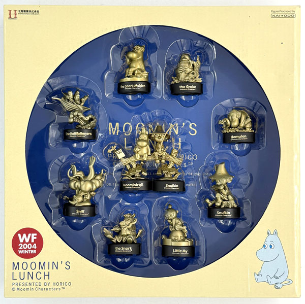 【中古】(本体B/箱B)ムーミンズランチ 海洋堂ムーミン ミニビネット フィギュアコレクション 全10種 ゴールド (ワンダーフェスティバル2004[冬]限定)[海洋堂]《発売済・在庫品》