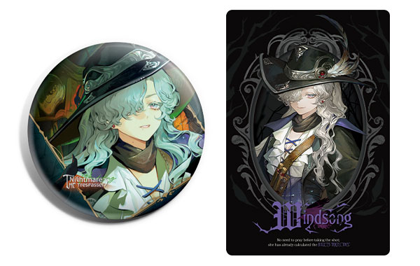 「リバース：1999」 *ホーンテッドナイト*キャラクターコスチューム缶バッジセット ウィンドソング[BLUEPOCH]《０４月仮予約》