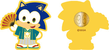 SONIC ＆ FRIENDS』和装シリーズ～冬のおでかけ～ ピンバッジ