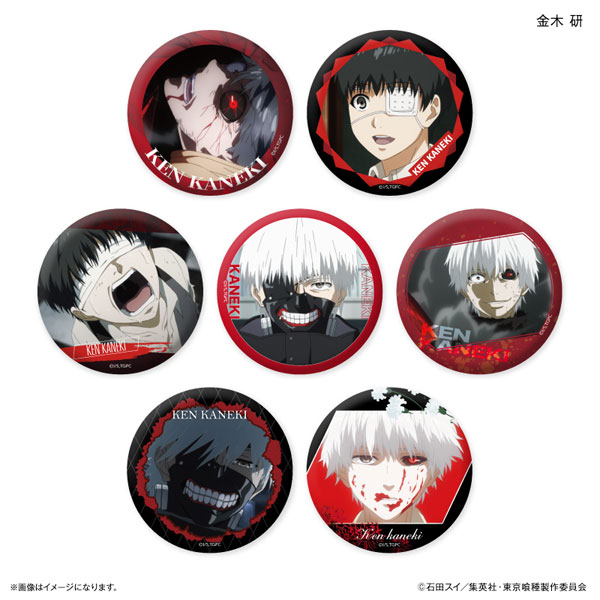 金*木様 東京喰種 Roasted COFFEEコラボ缶バッジ 金木研 金*木様 東京