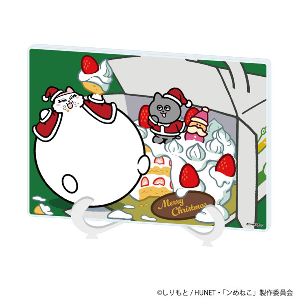 アクリルアートボード(A5サイズ)「ンめねこ」02/ケーキver(描き下ろしイラスト)[A3]《０３月予約》