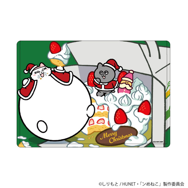 キャラクリアケース「ンめねこ」02/ケーキver(描き下ろしイラスト)[A3]《０３月予約》