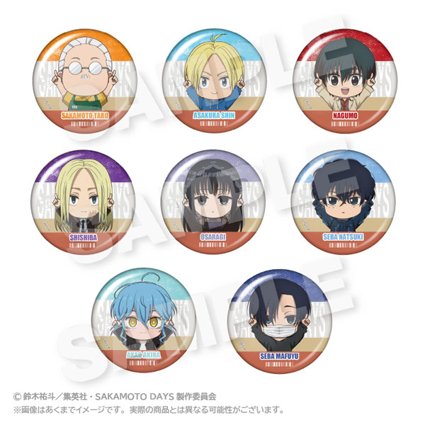 TVアニメ『SAKAMOTO DAYS』 トレーディングぽいんつ缶バッジ 8個入りBOX