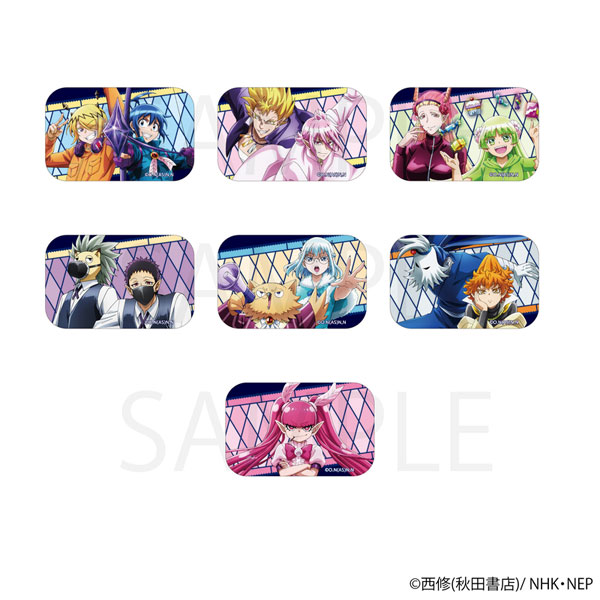 魔入りました！入間くん トレーディング ステンドガラス風スクエア缶バッジ 7個入りセット