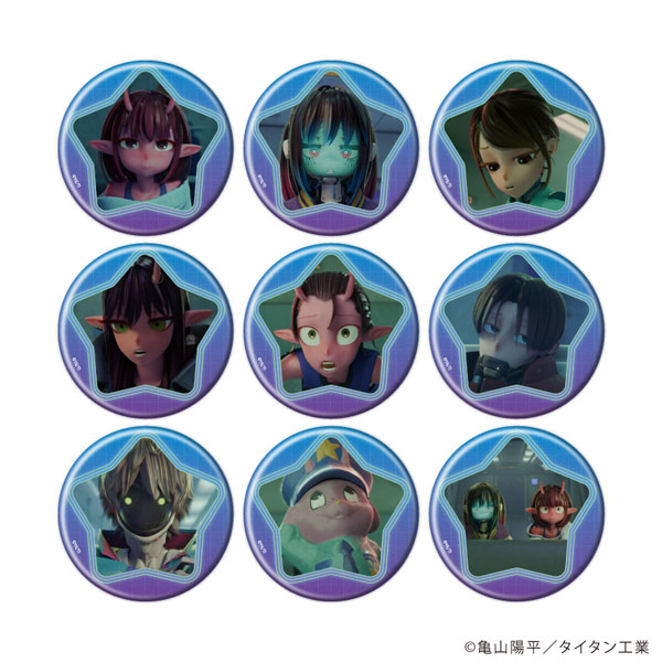 缶バッジ「TVアニメ『銀河特急 ミルキー☆サブウェイ』」01/場面写イラスト 9個入りBOX