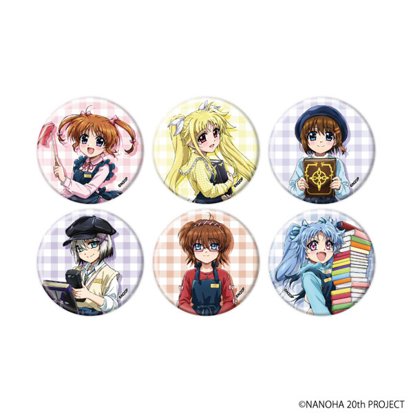 缶バッジ「魔法少女リリカルなのはシリーズ」27/描き下ろしイラスト 6個入りBOX